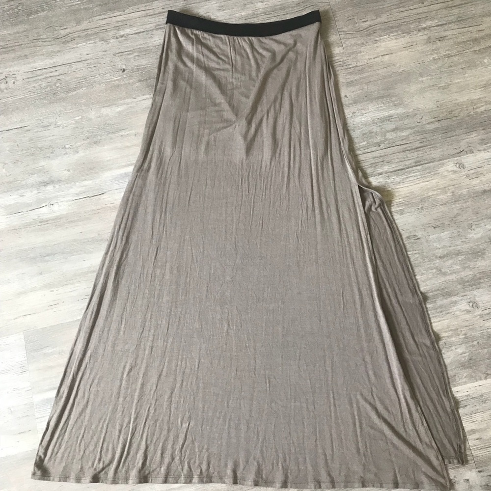 Free People long skirt in coffee tan size medium